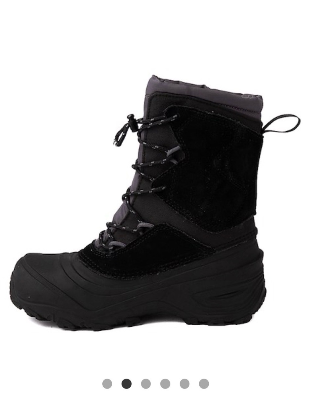 The North Face Youth Alpenglow V Waterproof Black and Grey Winter Boots - Picture 5 of 13